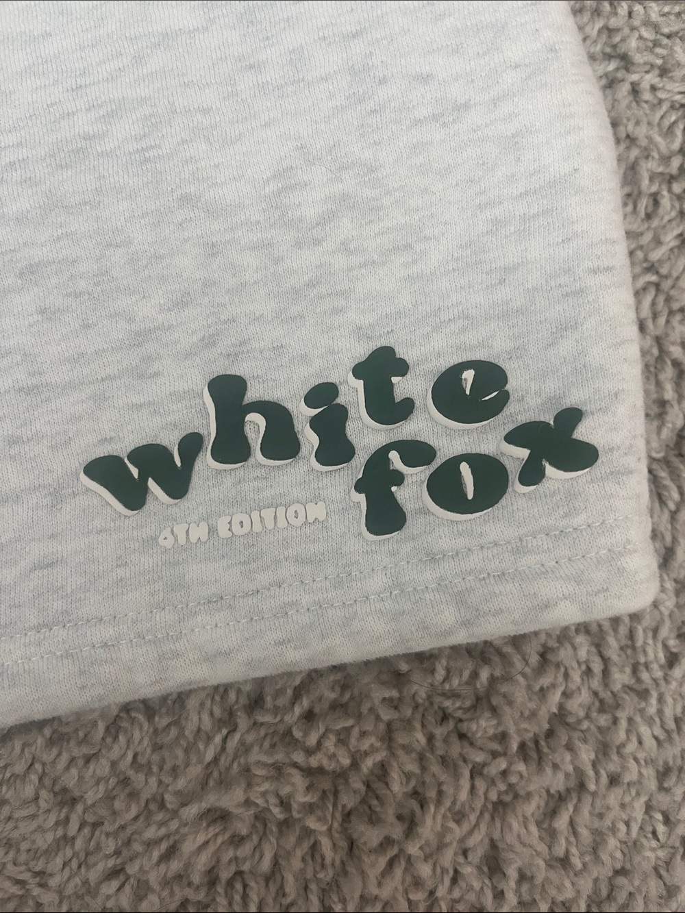 White Fox Boutique Light Gray Sweat Shorts - Picture 4 of 4